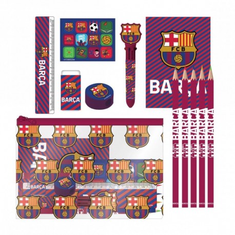 Conjunto de papelaria FC Barcelona multicolor