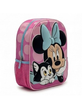 Mochila rosa infantil Minnie con diseño 3D