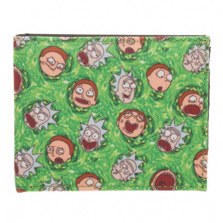 Portefeuille Rick et Morty Visages