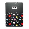 Pasta de Abas Premium BT21 com Fecho Elástico