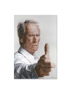 Affiche artistique de Clint Eastwood par Sebastian Krüger
