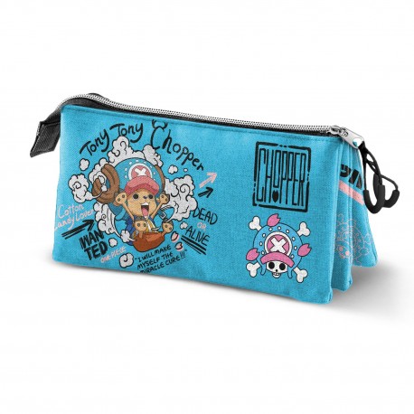 Estojo azul One Piece com design Chopper