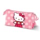 Estuche portatodo rosa Hello Kitty con lunares