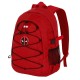 Mochila vermelha Marvel Deadpool com logo e cordões