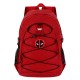 Mochila vermelha Marvel Deadpool com logo e cordões