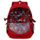 Mochila vermelha Marvel Deadpool com logo e cordões