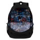 Mochila Batman negra con logotipo y bolsillos