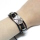 Bracelet leather and metal Attack on Titan