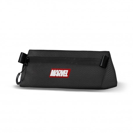 Trousse triangulaire noire Marvel avec fermeture éclair