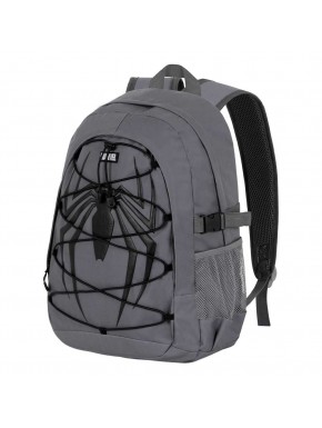 Mochila Marvel Spiderman SP Fight PRO, color rojo con diseño de telaraña