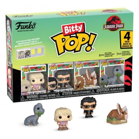 Pacote de 4 figuras Bitty POP! Jurassic Park