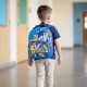 Mochila Infantil Sonic, 90% Poliéster, Azul