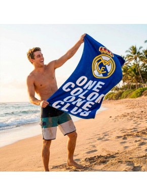 Toalla de Algodón Azul Real Madrid 100% Algodón