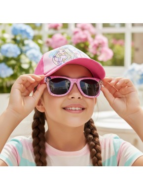 Set de Gorra y Gafas de Sol Barbie - Estilo y Diversión en Rosa
