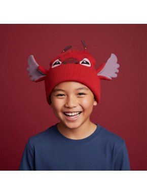 Gorro de Punto Rojo de Stitch - 100% Acrílico