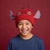 Bonnet en Tricot Rouge de Stitch - 100% Acrylique