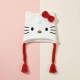 Gorro Peruano Hello Kitty 100% Acrílico Blanco