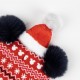 Gorro de Punto Navidad Minnie 100% Acrílico Rojo