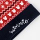 Gorro de Punto Navidad Minnie 100% Acrílico Rojo
