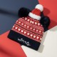 Gorro de Punto Navidad Minnie 100% Acrílico Rojo