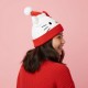 Gorro de Punto Navidad Hello Kitty Blanco 100% Acrílico