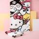 Toalla Microfibra Hello Kitty 100% Poliéster Rosa Claro
