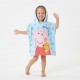 Poncho de Microfibra Peppa Pig Azul Claro
