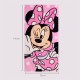 Toalla de algodón Minnie 70x140 cm rosa
