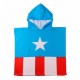 Poncho de Microfibra Avengers Capitán América Azul