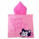 Poncho de Microfibra Minnie Mouse Rosa