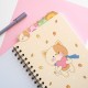 Caderno Kawaii A5 com coelho e cenoura na capa