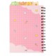 Caderno Kawaii A5 com coelho e cenoura na capa