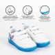 Tênis esportivo branco Stitch com sola azul