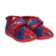 chaussons d'intérieur Spiderman enfant en bleu et rouge