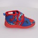 chaussons d'intérieur Spiderman enfant en bleu et rouge