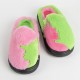 Chaussons Wicked en vert et rose