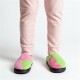 Chaussons Wicked en vert et rose