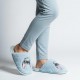 Chaussons maison ouverts Stitch bleus
