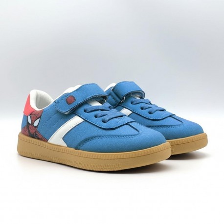 Chaussures de sport bleues Spiderman avec semelle PVC