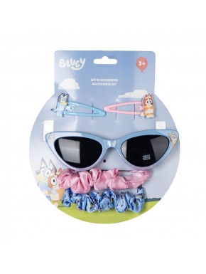 Conjunto de beleza infantil Bluey com óculos de sol