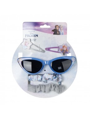 Conjunto de beleza Frozen com óculos para crianças