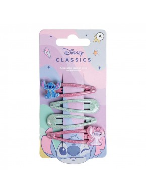 Clips de pelo de Stitch, pack de 4 piezas, Disney