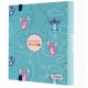 Classeur à anneaux Disney Stitch avec design bleu et personnages