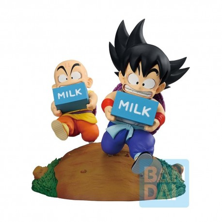 Figura colecionável de Goku e Krillin de 12 cm