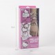Conjunto de pulseiras DIY Hello Kitty com contas e acessórios.