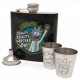 Set Petaca y Vasos Rick y Morty Deluxe