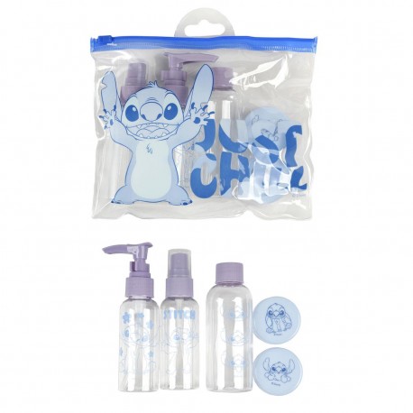 Conjunto de cuidados pessoais de viagem Stitch azul Disney