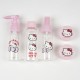 Conjunto de higiene pessoal de viagem Hello Kitty rosa 100% PVC