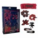 Set de accesorios para pelo Stranger Things rojo y negro