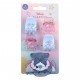 Conjunto de clips de cabelo Stitch em azul e rosa